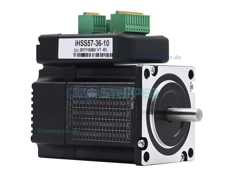 JMC Integrierter NEMA 23 Closed-Loop-Schrittmotor, 1,8°, 1 Nm / 2 Nm / 3 Nm, 4A / 5A, 36V, 2-Phasen